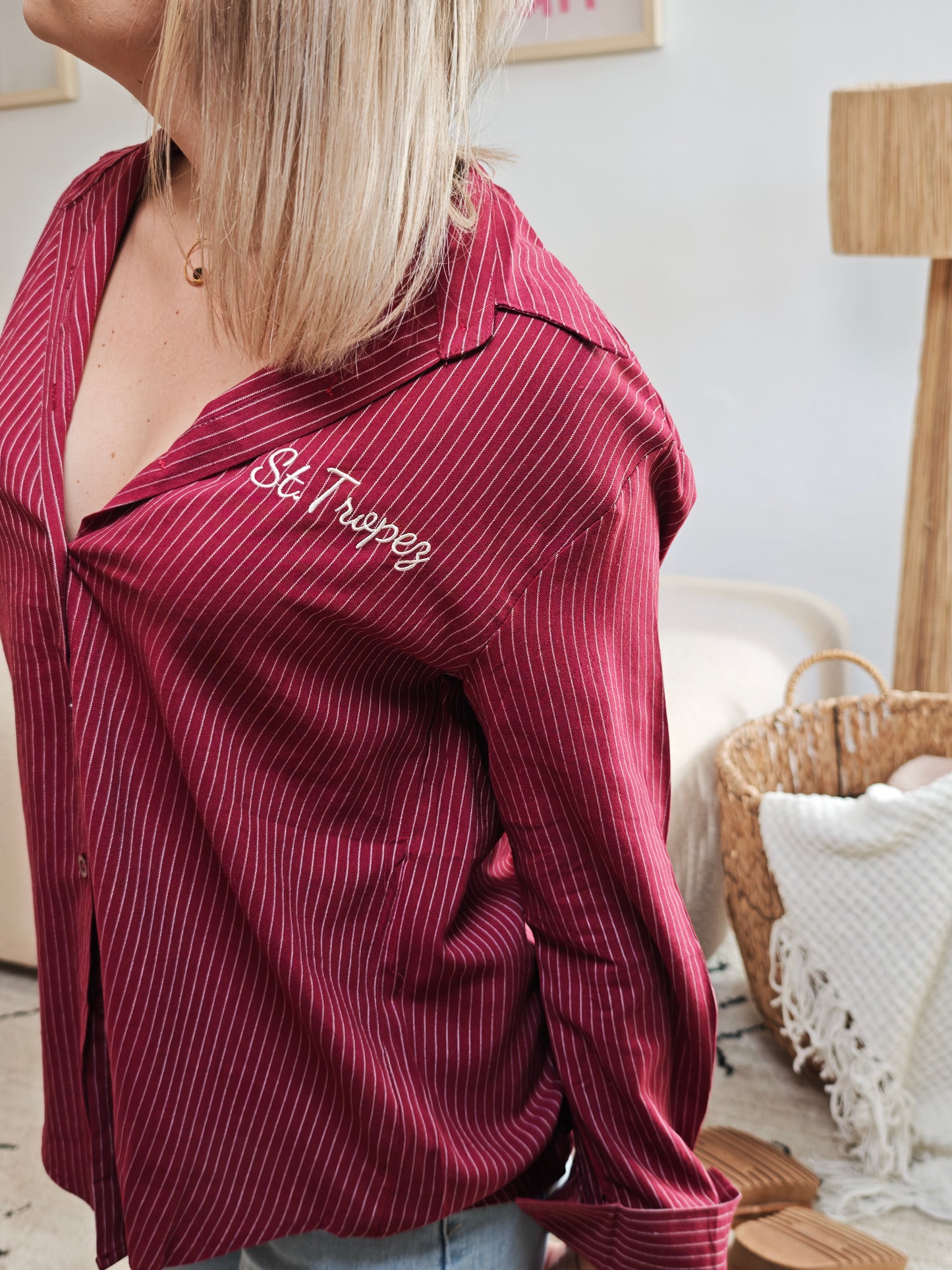 Chemise St Tropez Bordeaux