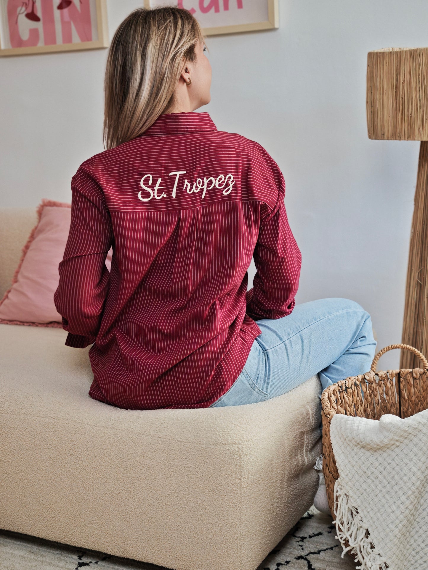Chemise St Tropez Bordeaux