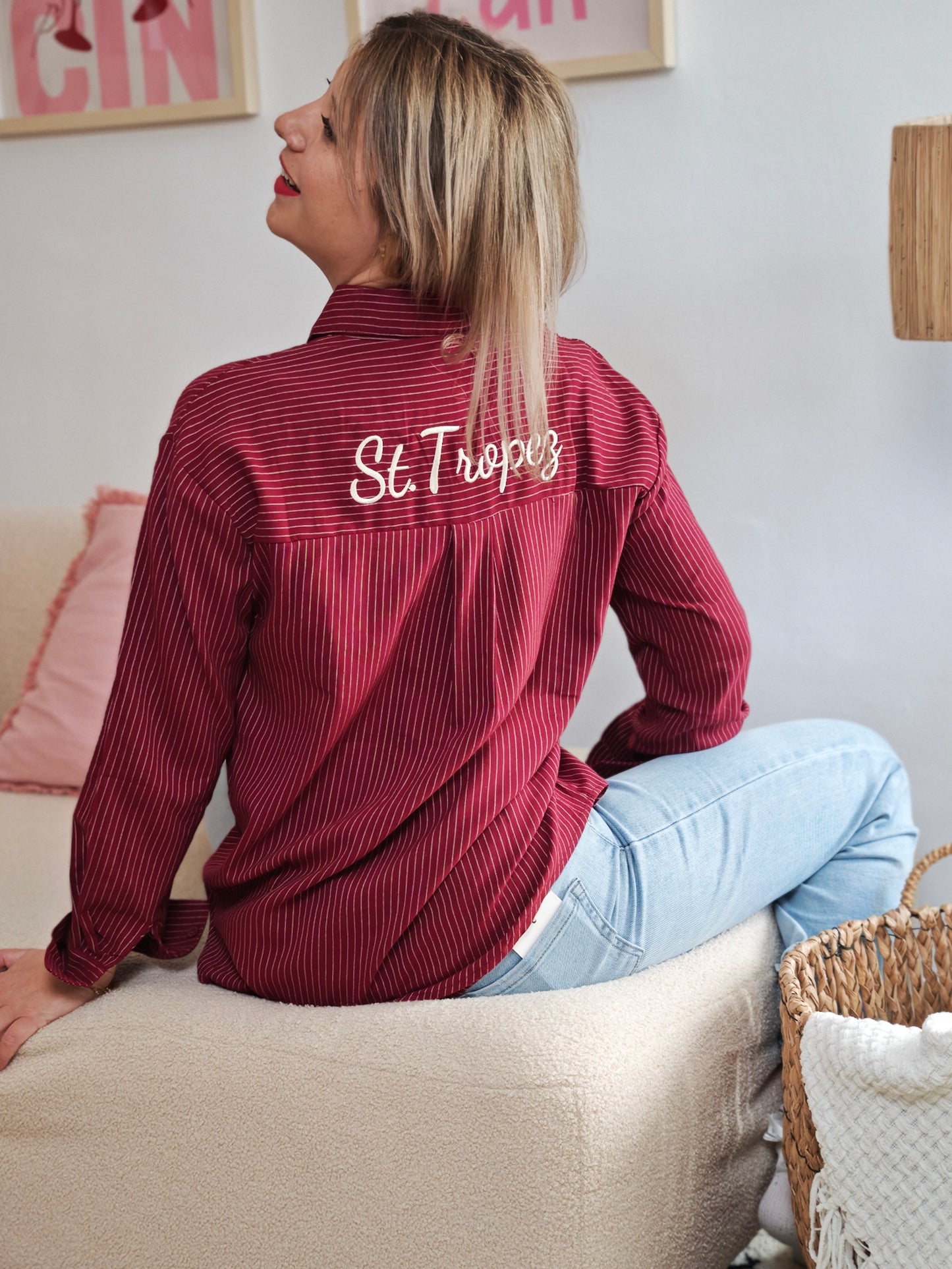 Chemise St Tropez Bordeaux