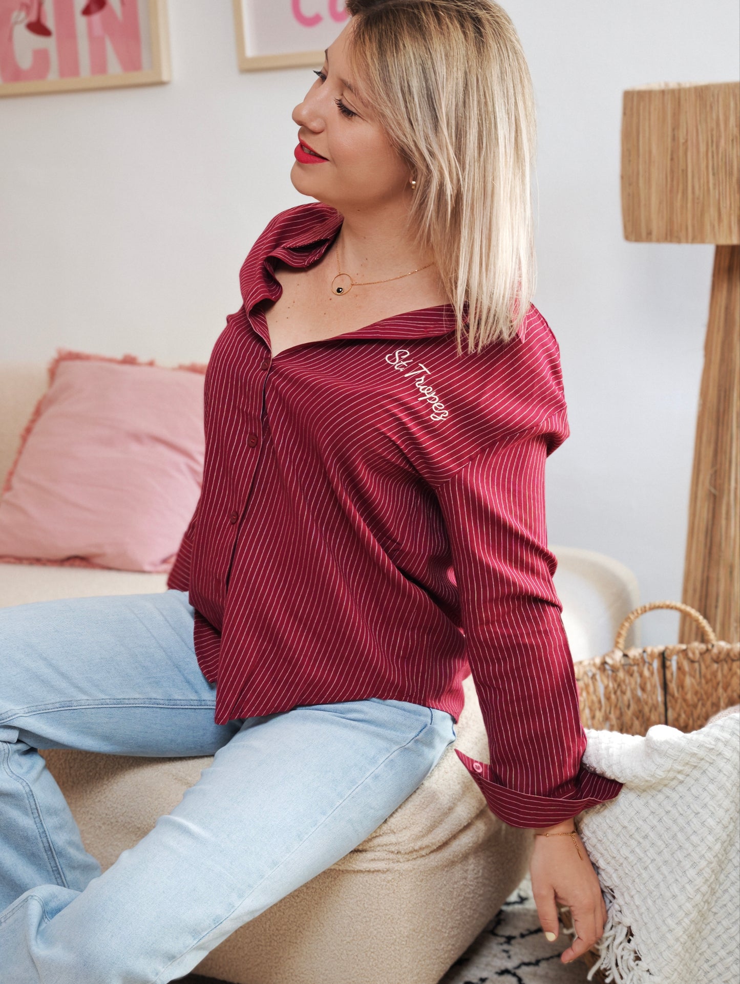 Chemise St Tropez Bordeaux